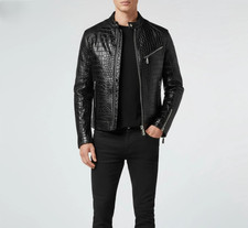 Giacca Motociclista Uomo Nero