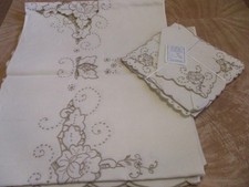 Set tovaglia puro lino vintage