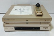 Lettore DVD LD CD compatibile Pioneer DVL-919 vintage con telecomando manuale Giappone