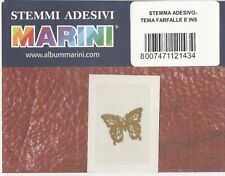 MARINI STEMMA ADESIVO ORO  TEMATICA FARFALLE INSETTI NUOVO MF8116