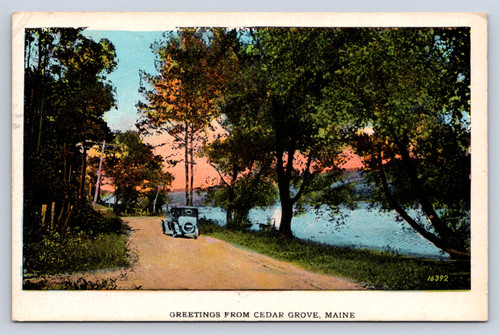 Cartolina epoca scenic drive - d'epoca,
