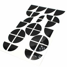 Emblema angoli nero lucido