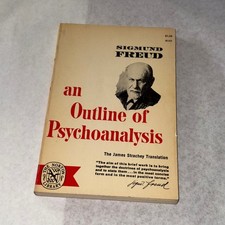 Sigmund Freud An Outline of Psychoanalysis 1949 2nd Print Vintage Book