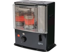 STUFA A COMBUSTIBILE 2,4KW QLIMA A STOPPINO ZIBRO KEROSENE SENZA CANNA FUMARIA