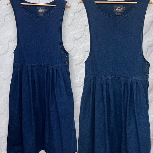 Abito woolrich denim pinafore - woolrich,