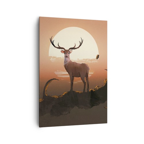 Quadro tela 70x100cm cervo - su,