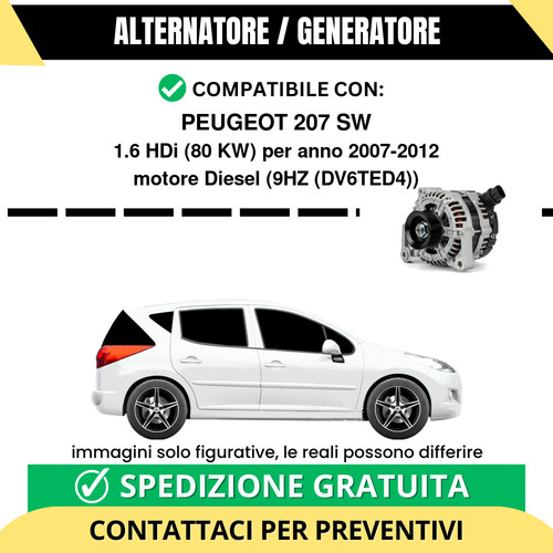 Alternatore peugeot 207 - peugeot,