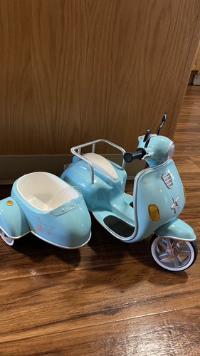 Bicicletta scooter vespa blu - bicicletta,