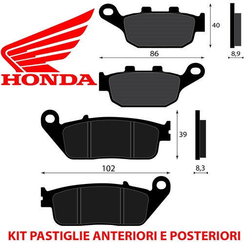 Kit pastiglie freno - pastiglie,