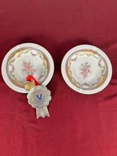 Coppia di piatti in porcellana