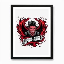 Espl - Angel Art Print Framed