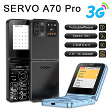 SERVO 3G cellulare pieghevole 2 schede SIM blacklist selezione rapida torcia cellulare