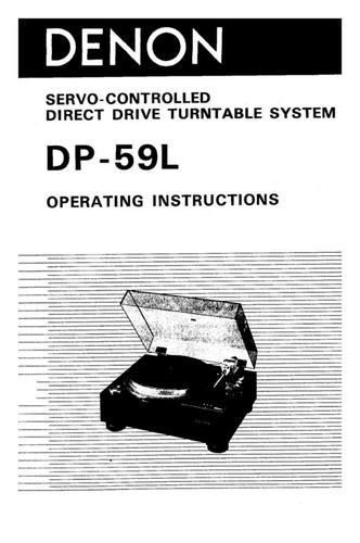 Denon 59l giradischi - dp-59l,