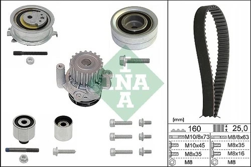 Kit distribuzione pompa acqua - kit,