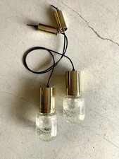 COPPIA LAMPADA SOSPENSIONE DESIGN Sarfatti Seguso VETRO MURANO ARTELUCE '60