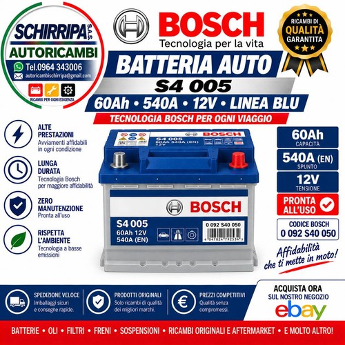 Batteria auto bosch 005 - batteria,