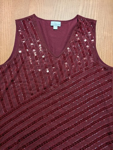 Top con paillettes geometriche - con,
