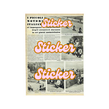 VESPA PIAGGIO SEI GIORNI MOTOCICLISTIC 1951 ANNI 50 PUBBLICITÀ ADVERTISING 26X36