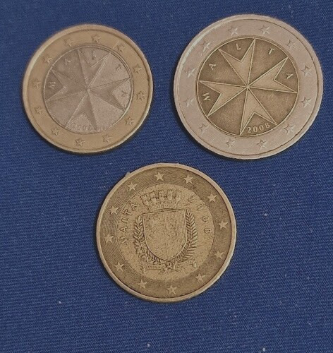 Monete 50 euro malta - monete,
