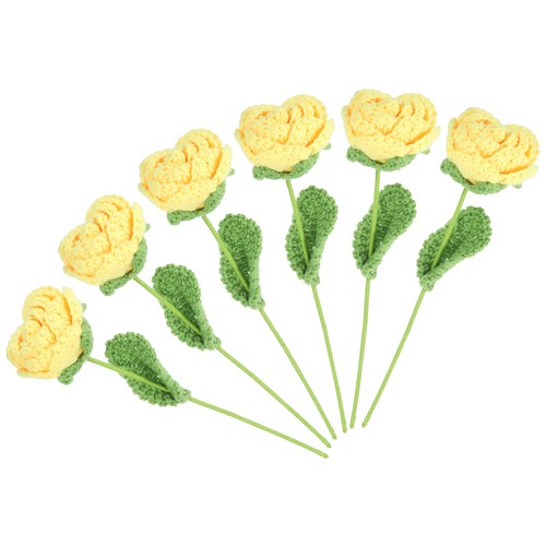 6pcs fiori all uncinetto - fiori, all'uncinetto