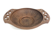 Vassoio in Plastica Effetto Legno Decorato