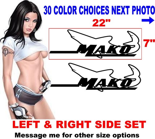 Mako boat decal boats - mako,