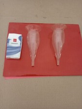 coppia di vasi portafiori in vetro soffiato