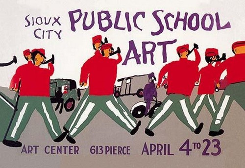 Poster stampa wpa arte scuola - arte,