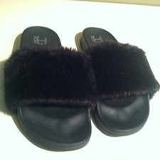 JC PLAY Black Faux Fur Womens