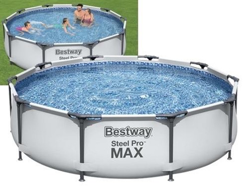 Piscine fuoriterra tonde steel - fuoriterra,