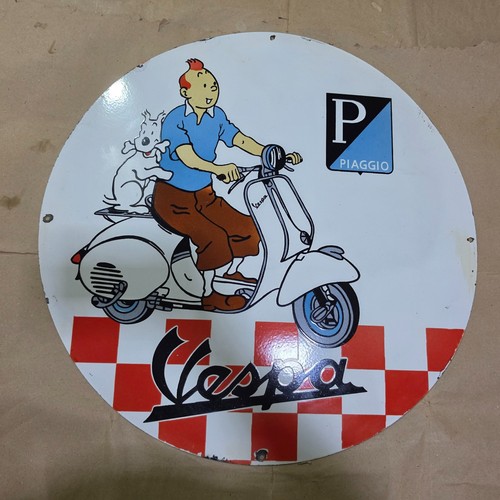 Insegna smaltata porcellana - smaltata,