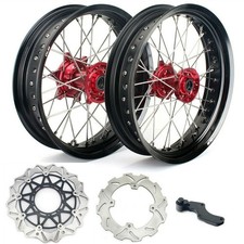 17 Supermoto Ruote Cerchi ruota Dischi per Honda CRF 250 R 04-13 CRF 450 R 04-12