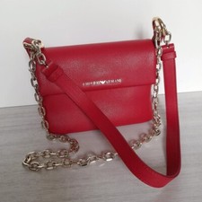 Borsa rossa in vera pelle