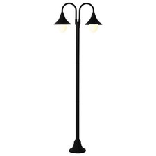 Lampione Parigi 2 Bracci Nero