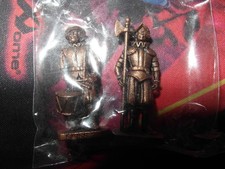 Lotto sorpresine vintage metallo Kinder anni 90 cavalieri Swiss rame collezione