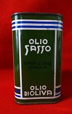 ? OLIO SASSO OLIO DI OLIVA -  LATTA VINTAGE MAI  APERTA  - A-1228