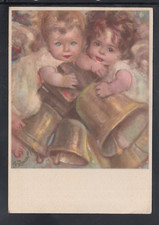 Cartolina Bambini Angeli Campane illustratore Zandrino N1435