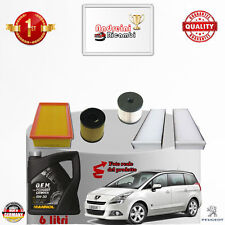 KIT TAGLIANDO FILTRI + OLIO PEUGEOT 5008 2.0 HDi 110KW 150CV DAL 2014 ->