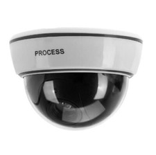 4 TELECAMERA di SICUREZZA FINTA DOME sensore movimento led rosso