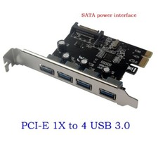 Adattatore scheda di espansione PCI-E a USB 3.0 HUB PCI Express 4 porte velocità 5,0 Gbps