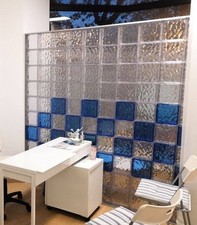 CLICBLOC 110 mattonelle 20x20x8 in policarbonato blu e trasparente