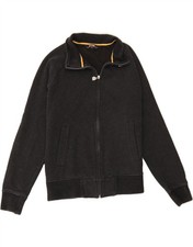 K-WAY giacca tuta donna oversize UK 10 piccola nera cotone AN08