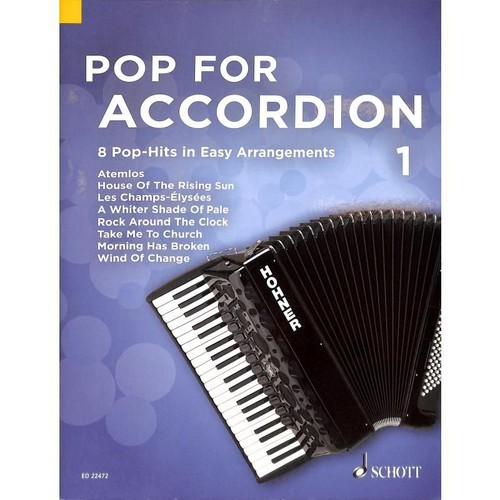 Spartito pop for - pop, accordion
