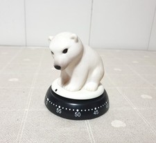 Timer manuale da cucina da collezione in plastica - Orso polare