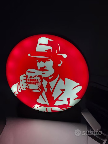 Lampada led birra moretti - led,
