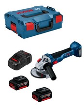 Smerigliatrice BOSCH GWS 18V-10 (2 x 5,0 Ah + GAL1880CV + L-Boxx 136)