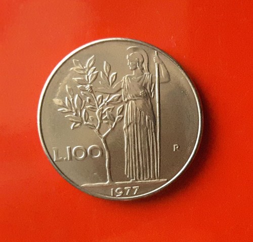 100 lire 1977 errore - lire,