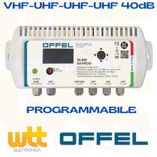 CENTRALINO TV A FILTRI PROGRAMMABILI 40dB OFFEL X4-PROG 26-690