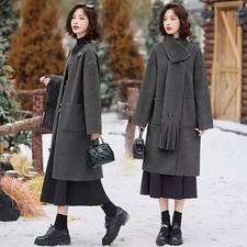 Cappotto Lungo Donna Grigio