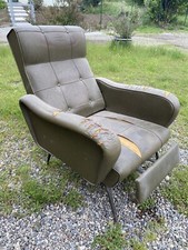 Poltrona Reclinabile Anni 60 Da Restaurare 
